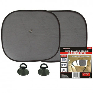 Set 2 buc. Jaluzele pentru geamurile laterale, dimensiune 44 x 38cm, culoare Neagra