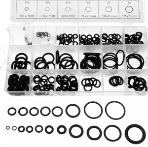 Set 225 de garnituri din cauciuc "O-Ring" rezistente la ulei, 18 tipuri/dimensiuni - Img 3