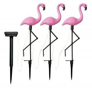 Set 3 x Lampa Solara estetica exterioara de gradina model "Flamingo" - Img 7