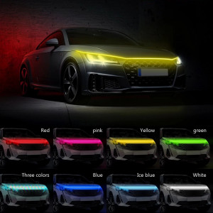 Banda LED iluminare capota, tensiune 12V, lungime 180cm, lumina Multicolora, RGB - Img 2