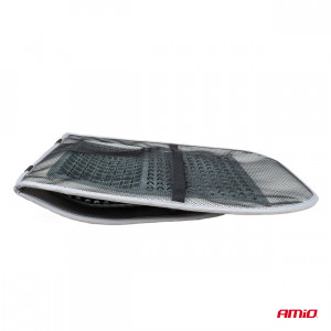 Husa scaun auto cu bile de masaj si suport lombar, dimensiuni 97 x 44 cm, culoare Gri - Img 6