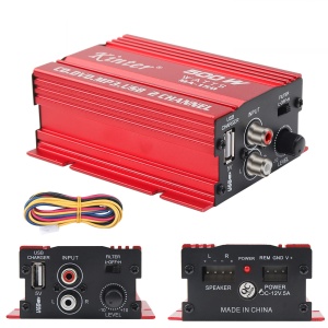 MINI amplificator auto, stereo, 500 W max, cu incarcare USB - Img 2