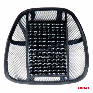 Pernita scaun cu suport lombar pentru corectare postura cu bile de masaj, dimensiune 40 x 38 cm, culoare Neagra - Img 7