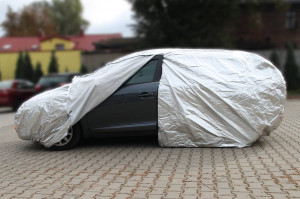 Prelata pentru Autoturisme, culoare argintie, marimea M (430 x 165 x 120cm) - Img 5