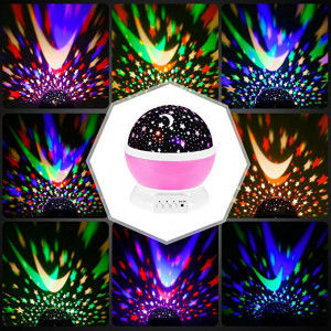 Proiector LED cu alimentare USB, model "Galaxy Stars" cu 9 moduri de afisare - Img 2