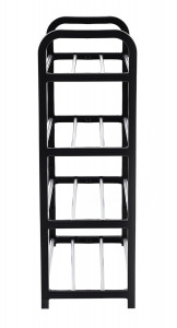Raft Elegant pentru depozitare Pantofi sau Pantaloni, cu traverse metalice, 4 nivele, dimensiuni 58 x 42 x 18 cm - Img 3