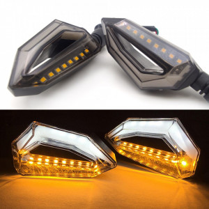 Set 2 lampi Semnalizare Moto cu LED, cu 2 functii, pozitie si semnalizare, 12V - Img 4