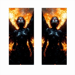 Set 2 stickere decorative pentru stalpii usilor, print autoadeziv de inalta rezolutie, dimensine 2 buc x 50 x 22 cm , cod: AVX-SSU-02 - Img 2