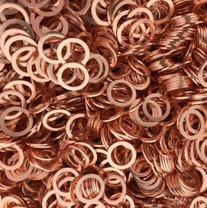 Set 200 de șaibe din cupru, 9 dimensiuni diferite, pentru buson baie de ulei sau alte reparatii - Img 6