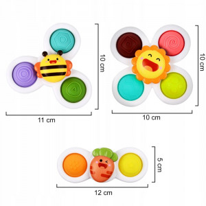Set 3 jucarii interactive, model "POP UP SENSORY FIDGET SPINNER" pentru copii sau bebelusi - Img 4