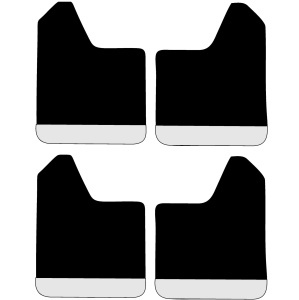 Set 4 Aparatori Noroi SPORT din cauciuc pentru autoturisme, universale, model Silver, dimensiune 30 x 23cm - Img 2