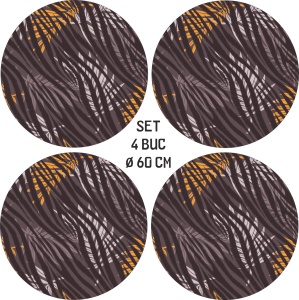 Set 4 Folii Imprimate Outdoor cu EcoSolvent, autoadezive, pentru decorarea jantelor auto, dimetru 60 cm, model FJT-03 - Img 2