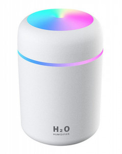 Umidificator - Difuzor Aromaterapie cu ultrasunete pentru casa sau masina, iluminare LED, carcasa culoare alba, AVX-AG354F - Img 3
