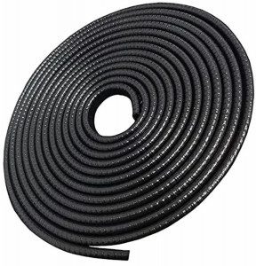 Banda flexibila pentru protectie contur portiere auto, profil "U", lungime 5m, culoare Neagra - Img 1