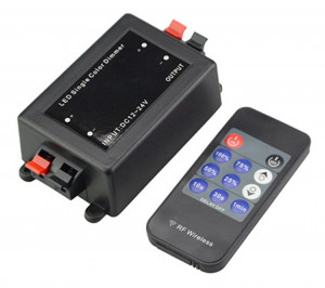 Dimmer / comutator wireless pentru Banda LED cu Telecomanda, 12V - 24V