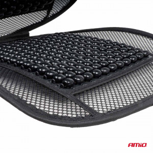 Husa scaun auto cu bile de masaj si suport lombar, dimensiuni 98 x 49 cm, culoare Neagra - Img 6
