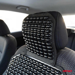 Husa scaun auto cu bile de masaj, suport lombar si tetiera, dimensiuni 126 x 44 cm, culoare Neagra - Img 3