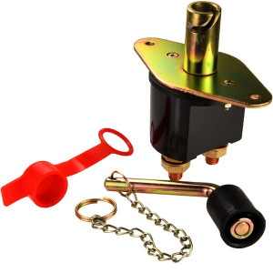 Intrerupator "Contact General" dimensiune MARE pentru Camioane, 12V - 24V, cu cheie metalica - Img 2
