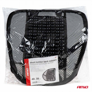 Pernita scaun cu suport lombar pentru corectare postura cu bile de masaj, dimensiune 40 x 38 cm, culoare Neagra - Img 8
