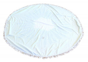 Prosop mare de plaja, super absorbant, forma rotunda, diametru 150cm, model Ananas - Img 3