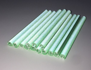 Set 12 ornamente din material reflectorizant pentru spite bicicleta, culoare verde - Img 2