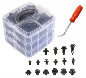 Set 625 clipsuri auto universale pentru montaj cu extractor inclus - Img 2