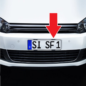 Set suporti placute inmatriculare "INVIZIBILI" (4 piese/set) - Img 2
