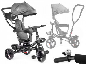 Tricicleta pentru copii Premium TRIKE FIX LITE - GRI