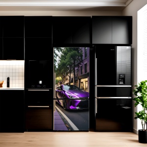 Folie imprimata color pentru decor Frigider, dimensiune 200 x 90cm, model: AVX-FR07 - Img 1