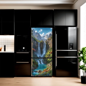 Folie imprimata color pentru decor Frigider, dimensiune 200 x 90cm, model: AVX-FR27 - Img 1