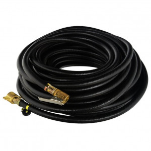 Furtun pneumatic pentru compresor cu conector si mufa de umflat roti, lungime 12m, destinat camioanelor si autoutilitarelor - Img 1
