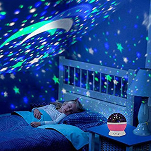 Proiector LED cu alimentare USB, model "Galaxy Stars" cu 9 moduri de afisare - Img 4