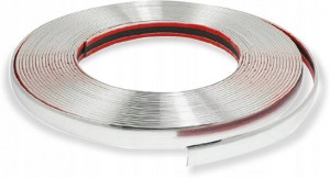 Rola Ornament autoadeziv, 15mm x 15m, culoare Crom SILVER