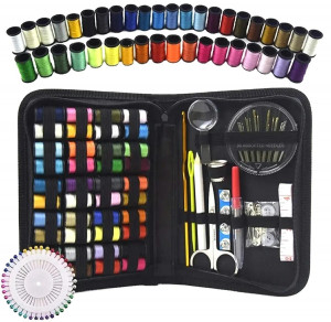 Set 129 piese pentru croitorie in husa eleganta, un cadou perfect pentru pasionații de croitorie - Img 1