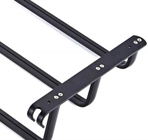 Suport de prosoape pentru baie tip "Mansarda" din aluminiu, lungime 50 cm, culoare Negru Mat - Img 6