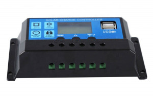 Controler/Regulator de incarcare panou solar, 12 - 24V, 10A, mini dual USB - Img 4