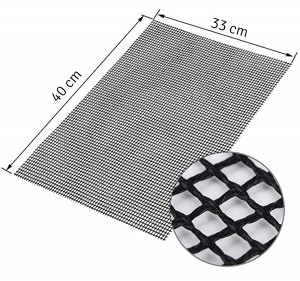 Covoras antiaderent din teflon pentru gatitul pe gratar, reutilizabil, lavabil, 40 x 33 cm - Img 3