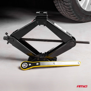 Cric Trapezoidal cu actionare manuala, capacitate ridicare 2000 kg, cu clichet si manusi de lucru - Img 6