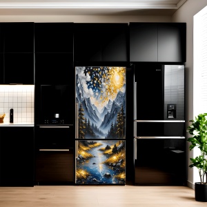 Folie imprimata color pentru decor Frigider, dimensiune 200 x 90cm, model: AVX-FR18 - Img 1