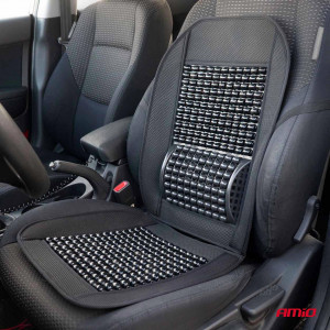 Husa scaun auto cu bile de masaj si suport lombar, dimensiuni 97 x 44 cm, culoare Neagra - Img 2