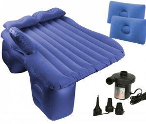 Saltea Autogonflabila pentru calatorii, 130 x 80 cm - Albastru - Img 2