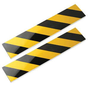 Set 2 placi de protectie coliziune portiera auto pentru garaje sau parcari, 50 x 10 cm - Img 1