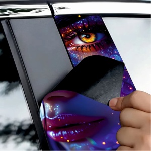 Set 2 stickere decorative pentru stalpii usilor, print autoadeziv de inalta rezolutie, dimensine 2 buc x 50 x 22 cm , cod: AVX-SSU-03 - Img 3