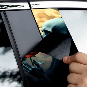 Set 2 stickere decorative pentru stalpii usilor, print autoadeziv de inalta rezolutie, dimensine 2 buc x 50 x 22 cm , cod: AVX-SSU-08 - Img 3