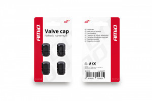 Set capacele auto pentru ventil hexagon negru 4 buc - Img 3