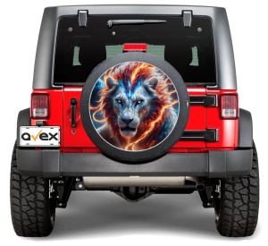 Sticker Auto "Roata de Rezerva" rezistenta la intemperii si raze UV, diametru 55 cm, Cod: AVX-RR05 - Img 1