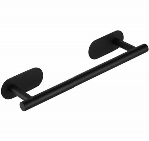 Suport confortabil din oțel pentru prosop, lungime 40 cm, culoare Neagra - Img 2