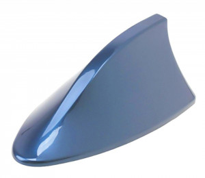 Antena auto activa AM - FM tip "SHARK TAIL" culoare ALBASTRU - Img 1