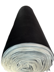 Material pentru reconditionare plafon auto, material textil cu spate buretat, culoare Neagra, dimensiune 2m x 1,50m - Img 4
