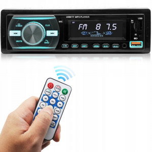 Player Auto dimensiune 1DIN, 4 x 50W, model AW1003, cu Bluetooth, Radio, MP3, AUX, Card, Telecomanda - Img 2